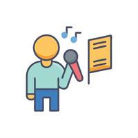 SVG Icon for Singing Auditions vector