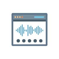 Icon for Audio Design and Production vector