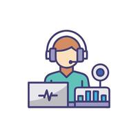 SVG Icon for Sound Engineers vector