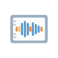 Sound Equalizer Icon for Audio Tuning vector