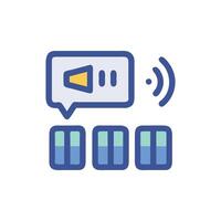 Icon for Libraries of Sound Effects vector