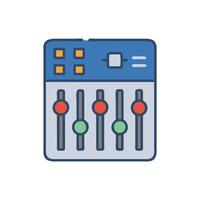 Sound Mixing Icon for Audio Production vector