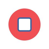 SVG Icon for Music Stop Button vector