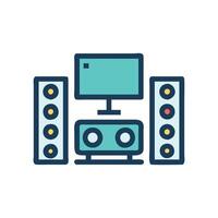 Surround Sound System Icon for Audio vector