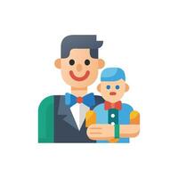 Dynamic Ventriloquist Icon for Creative Use vector