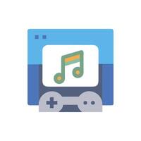 Exciting Game Soundtrack Icon vector