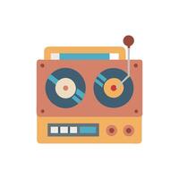 Elegant Vintage Record Player Icon Design vector