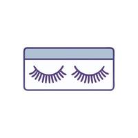 Essential False Eyelashes Icon for Makeup vector