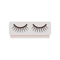 Modern False Eyelashes Icon Design vector