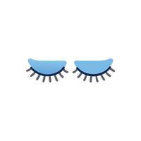 Stylish False Eyelashes Icon for Eye Makeup vector