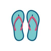 Modern Flip Flops Icon Design vector