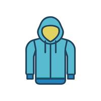 Modern Hoodie Icon Design vector