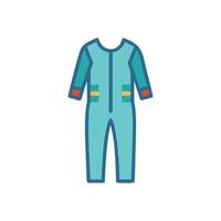 Modern Jumpsuit Icon Design vector
