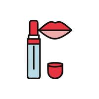 Modern Lip Tint Icon Design vector
