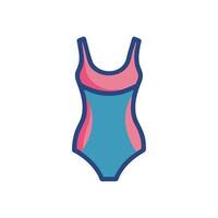 Modern OnePiece Swimsuit Icon Design vector