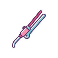 Stylish Portable Curling Iron for Effortless Styles vector
