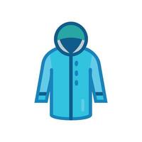 Stylish Raincoat for Wet Weather Fashion vector