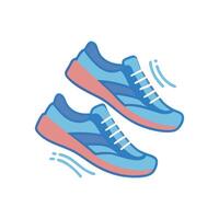 Comfortable Running Shoes for Long Distances vector