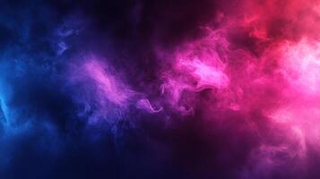 An enchanting display of colorful abstract vapor intertwining with gradients, creating a dynamic visual experience that evokes creative emotions of wonder and imagination. photo