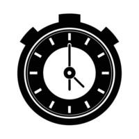 Dynamic clock with dollar sign silhouette flat for strategic time-finance integration vector