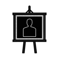 Dynamic bulletin board silhouette for modern business project updates and notices vector