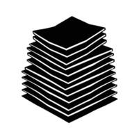Alternate paper stack icon for efficient document management vector