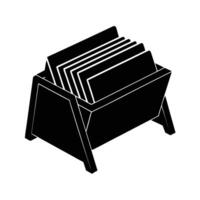 Alternate rolodex icon for efficient business networking vector