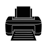 Alternate printer icon on white for efficient printing vector