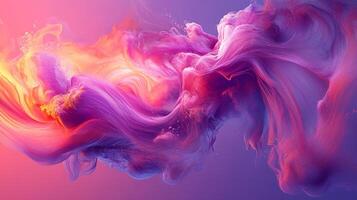 This artwork displays a colorful abstract swirl, depicting fluid motion and energy, inviting viewers to explore emotions through its vibrant colors and forms. photo