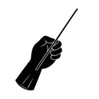 Hand holding pointer stick for effective presentation guidance and clarity vector