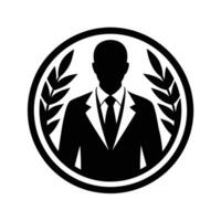 Corporate logo displayed on blank screen for focused brand identity vector