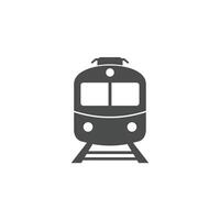 A train icon on a white background vector