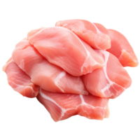 Raw chicken meat isolated on transparent background png