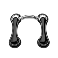 a black and metal handle with two handles png