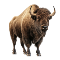 an image of a bison on a transparent background png