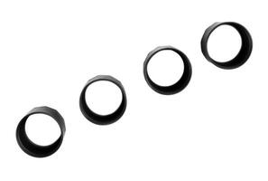 Set of new Solenoid nuts spares for car on white background photo
