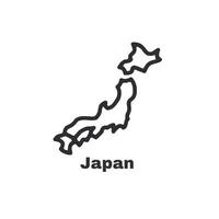 A map of Japan is shown in black and white vector