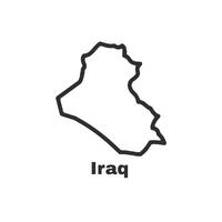 A map of Iraq is shown in black and white vector