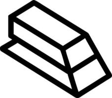 Classic Bar of Gold Icon vector