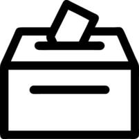 Simple Ballot Box Icon Design vector