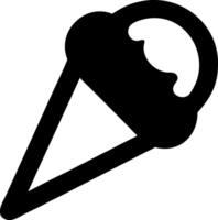Classic Ice Cream Cone Icon Design vector
