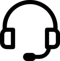Communication Headset Icon vector