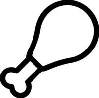 Icon of a Chicken Leg vector