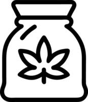 Cannabis Bag Icon Design vector