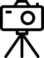 Icon of Camera on Tripod vector