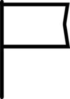 Flag on a Pole Icon vector