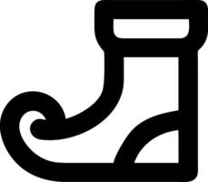 Simple Elf Shoe Icon Design vector