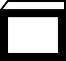 Empty Box Container Icon vector