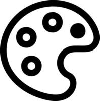 sencillo artista paleta icono diseño vector