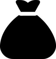 Simple Garbage Bag Icon Collection vector
